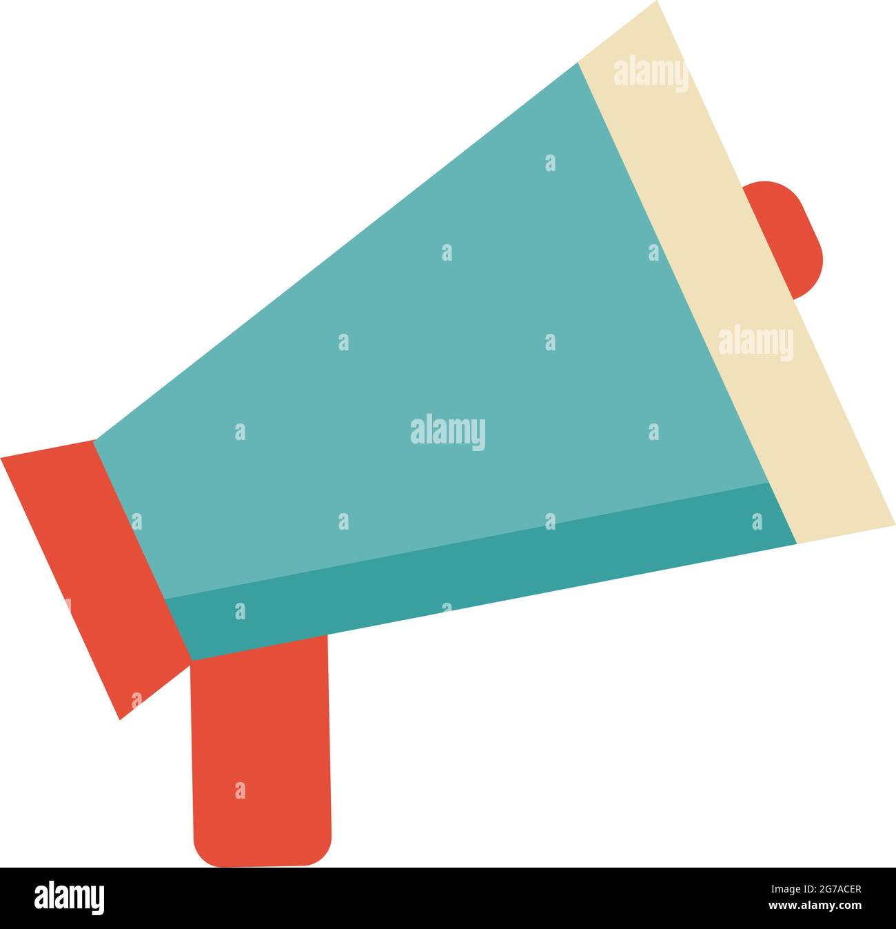 icône de mégaphone sur fond blanc Illustration de Vecteur
