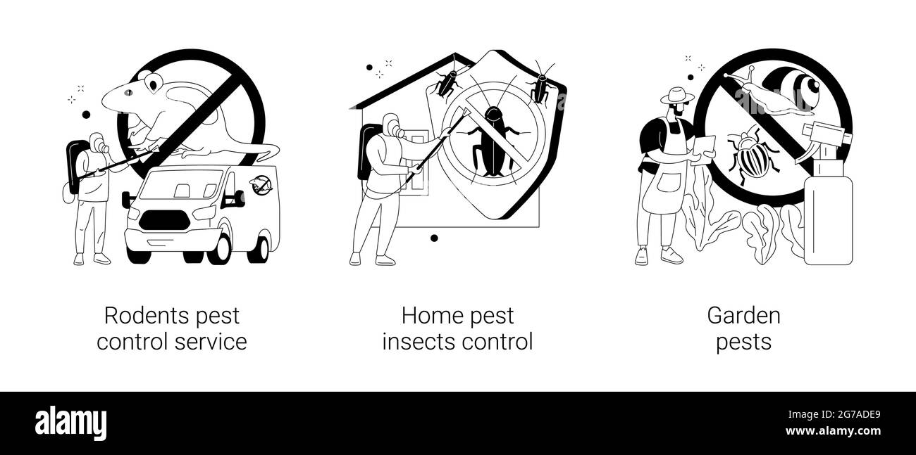 Protection de la maison et du jardin abstrait concept illustrations vectorielles. Illustration de Vecteur