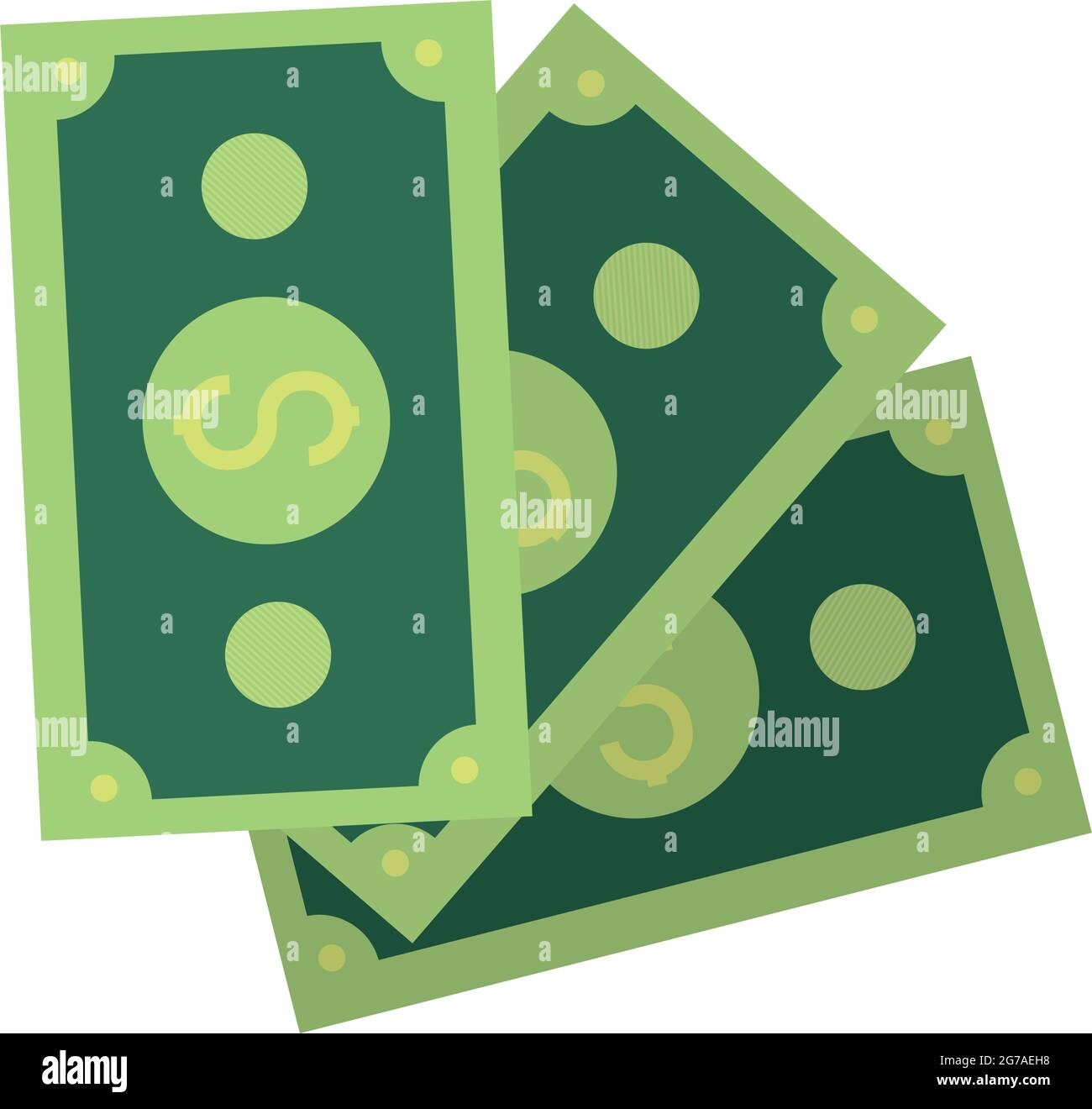 icône de factures d'argent sur fond blanc Illustration de Vecteur