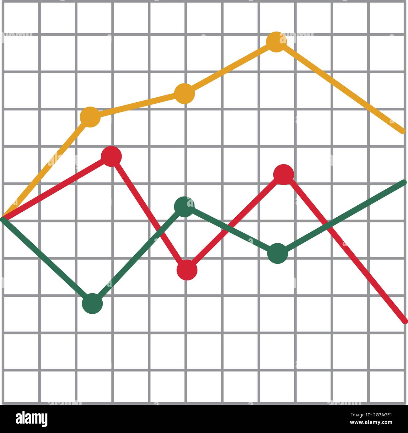 tableau financier sur fond blanc Illustration de Vecteur