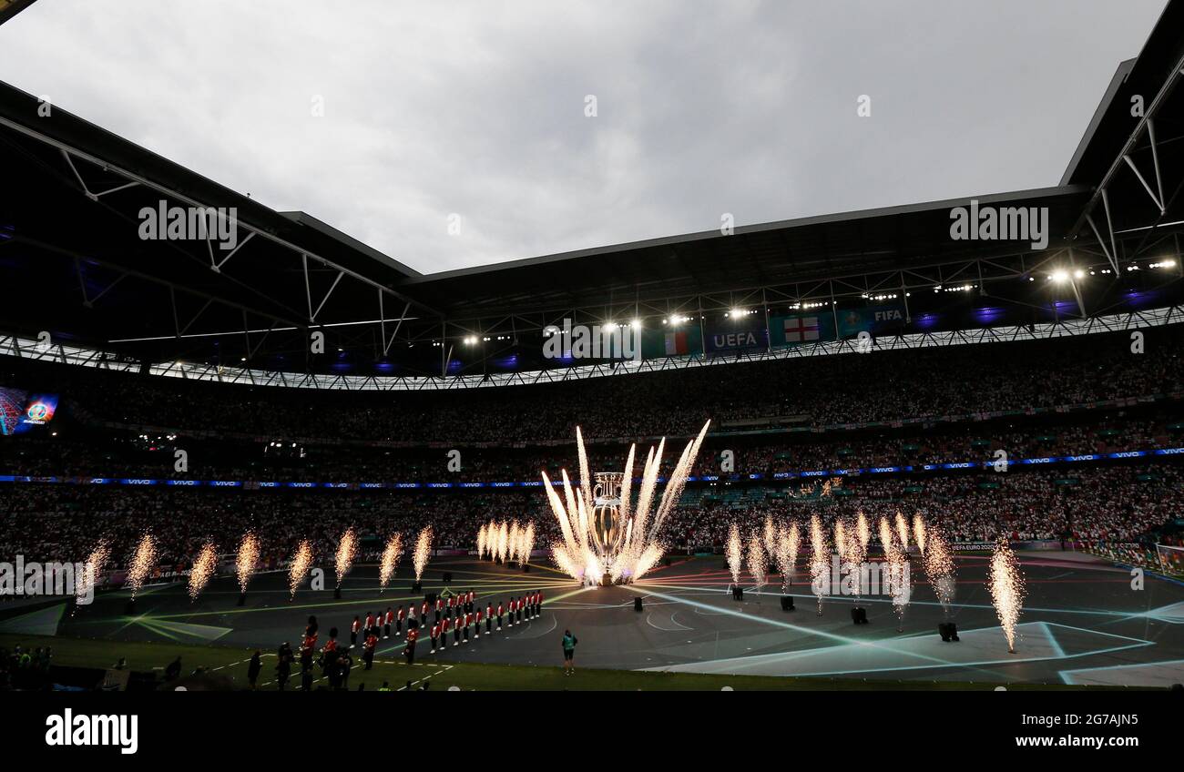 Londres, Angleterre, 11 juillet 2021. La cérémonie de clôture du match final des Championnats d'Europe de l'UEFA au stade Wembley, à Londres. Le crédit photo devrait se lire: David Klein / Sportimage Banque D'Images