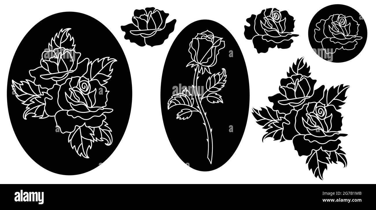 Fleurs sauvages dans un style d'art en ligne dessiné à la main. Illustration de Vecteur