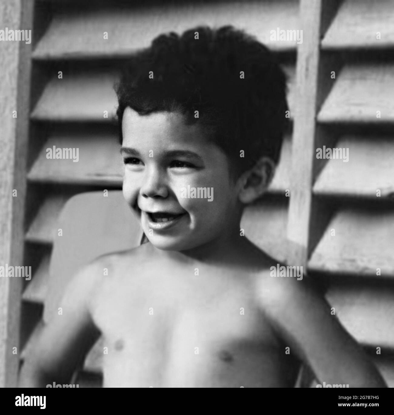 1968 CA, ITALIE : le célèbre footballeur italien GIANLUCA VIALLI ( né le 9 juillet 1964 ) quand était un jeune garçon de 4 ans . Photographe non dentifié. - SPORT- Gioco del CALCIO - FOOTBALL - CALCIATORE - sportivo - Italie équipe nationale de football - HISTOIRE - FOTO STORICHE - quand était un enfant - enfants - célébrités célébrité - celebità personaggi famosi da bambini - bambino - enfants - infanzia - enfance - sourire - sorriso -- - ARCHIVIO GBB Banque D'Images