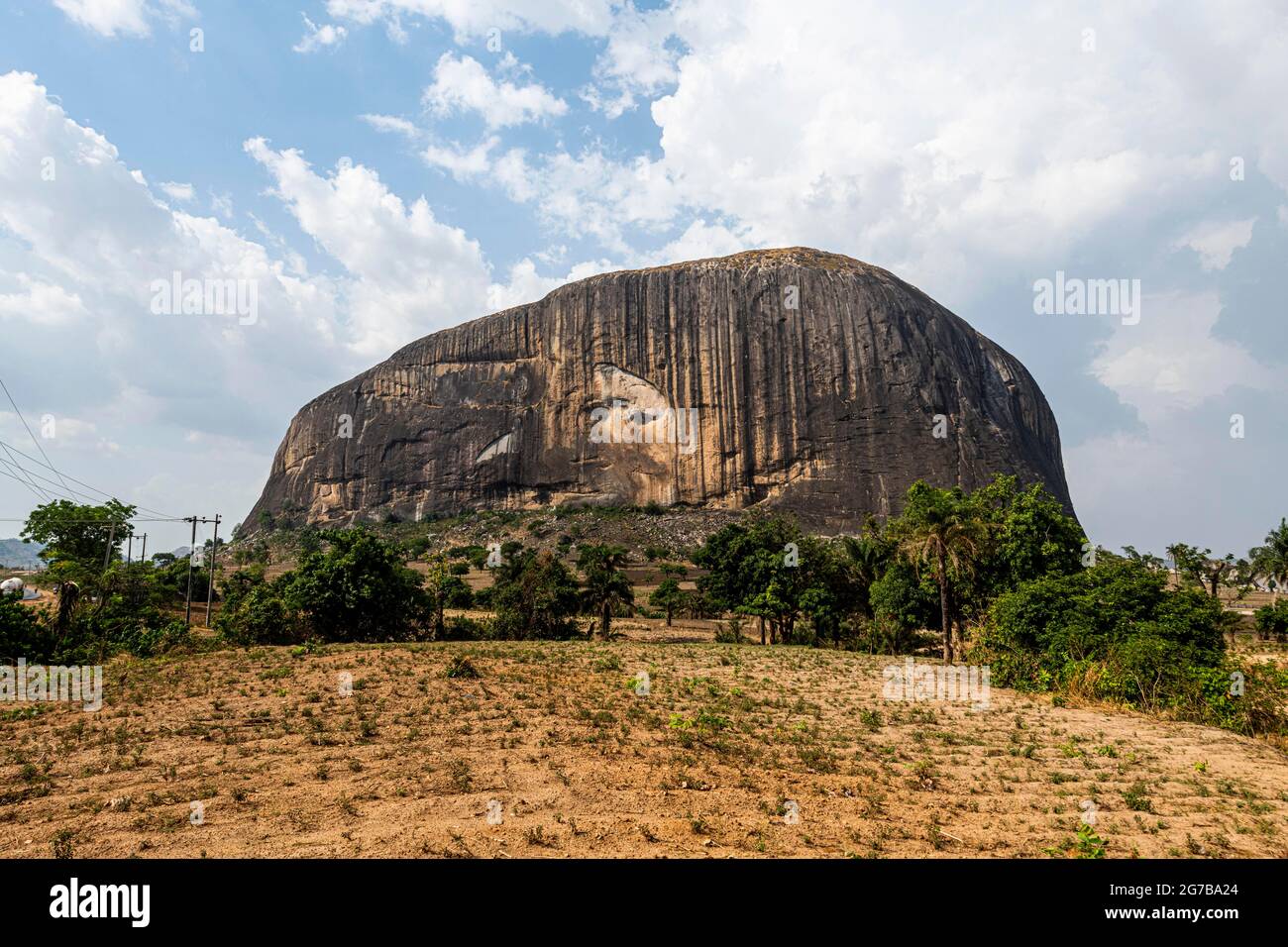 Zuma rock, Abuja, Nigeria Banque D'Images