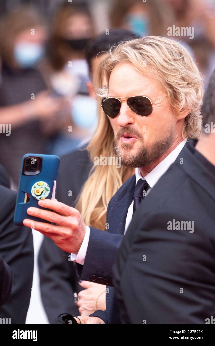 Owen Wilson assiste à la première de 'The Fench Dispatch' lors du 74e Festival annuel du film de Cannes, le 12 juillet 2021. Banque D'Images