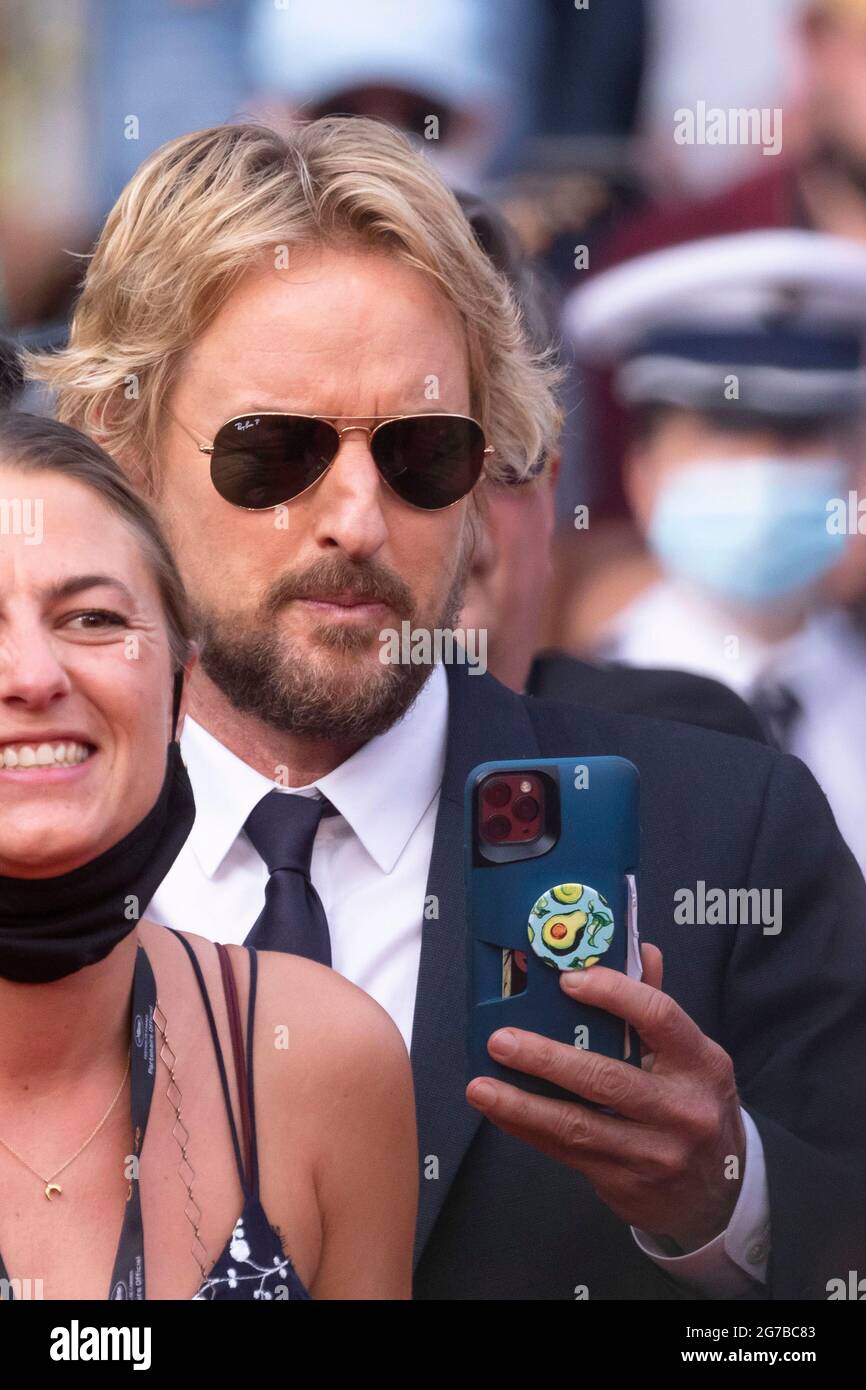 Owen Wilson assiste à la première de 'The Fench Dispatch' lors du 74e Festival annuel du film de Cannes, le 12 juillet 2021. Banque D'Images