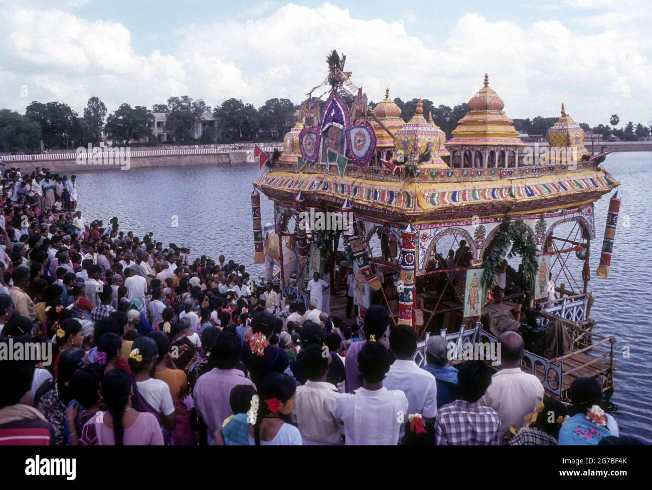 Festival flottant à Madurai, Tamil Nadu, Inde Banque D'Images