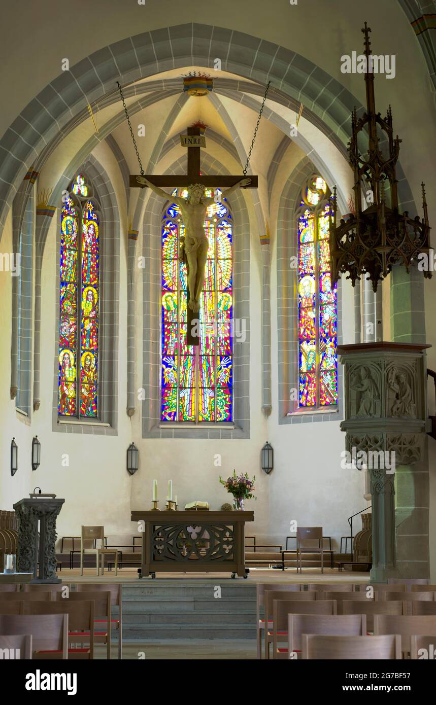 Eglise protestante de Saint-Michel, Waiblingen, Bade-Wurtemberg, Allemagne Banque D'Images