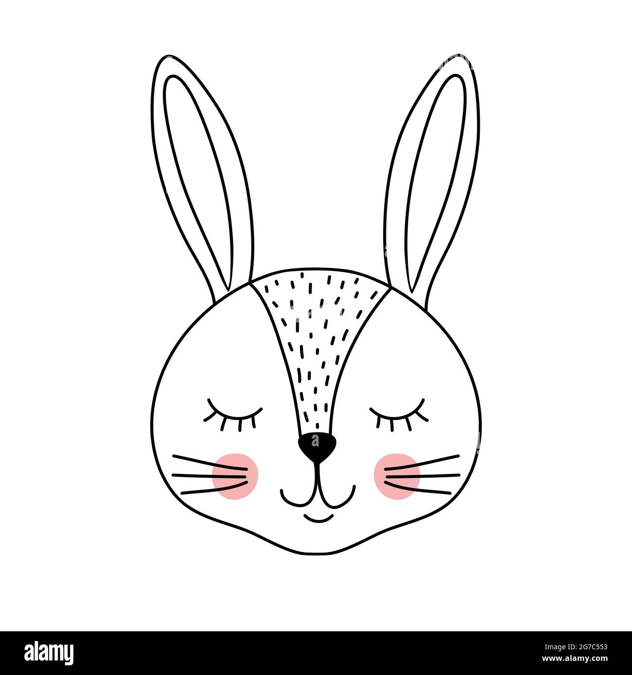 Joli adorable lapin Illustration de Vecteur