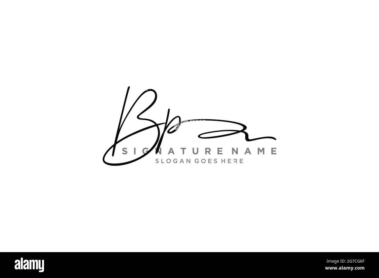 BP lettre Signature logo Template Design élégant logo Sign symbole modèle icône vectorielle Illustration de Vecteur