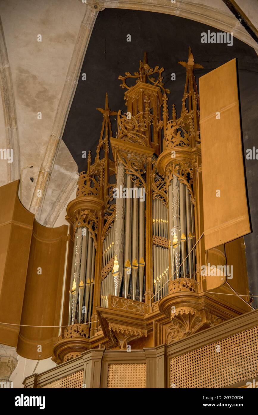 Alkmaar, pays-Bas. Juin 2021. L'orgue de l'église Laurentius à Alkmaar. Photo de haute qualité Banque D'Images