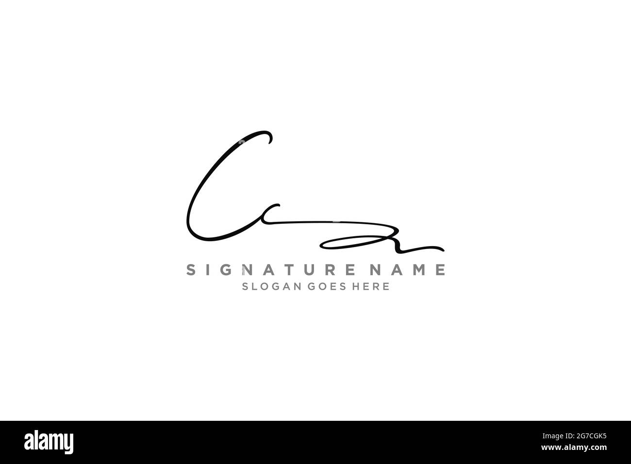 LETTRE CC Signature logo Template Design élégant logo Sign symbole modèle icône vectorielle Illustration de Vecteur