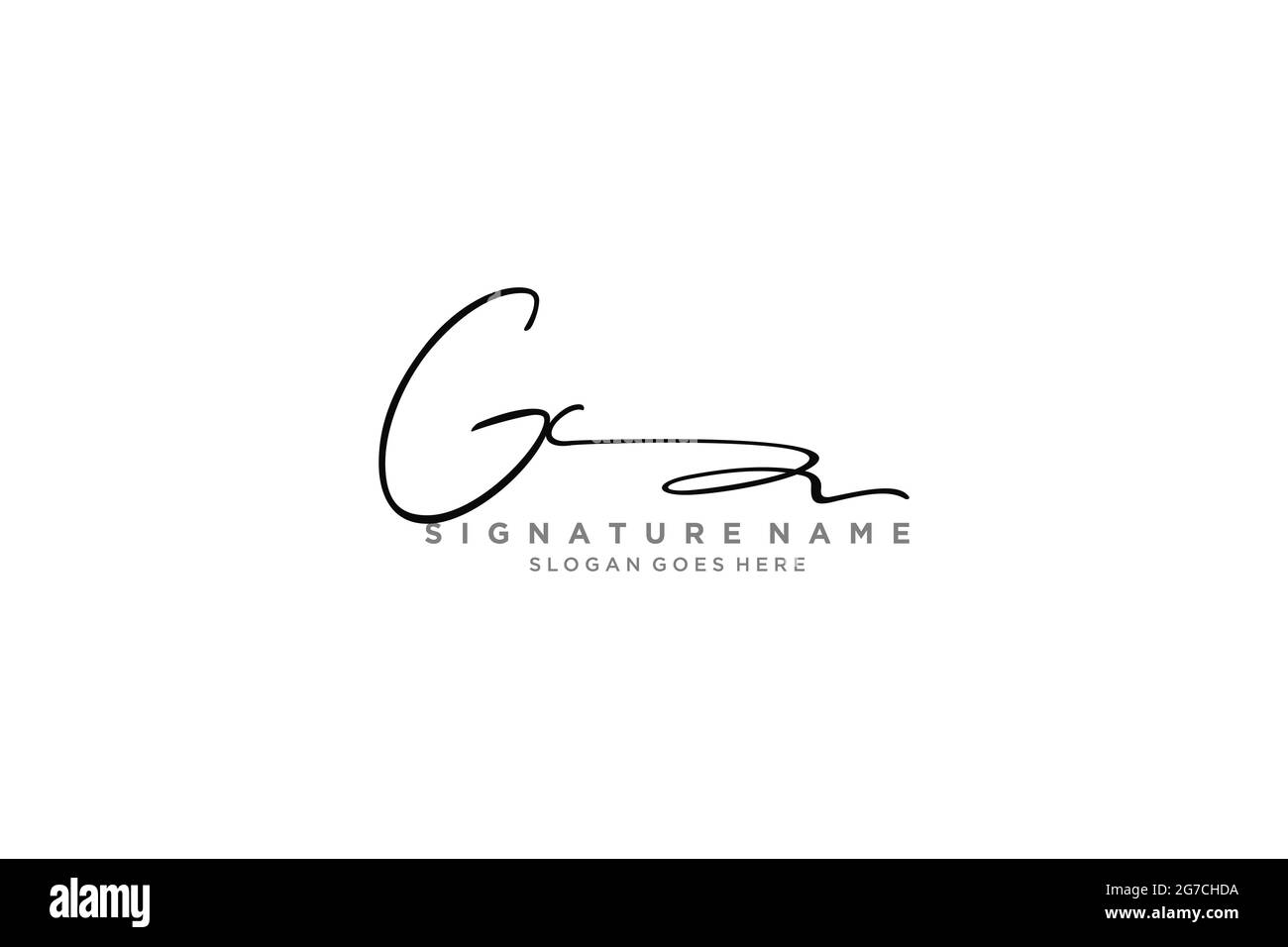 Lettre GC Signature logo Template Design élégant logo Sign symbole ...