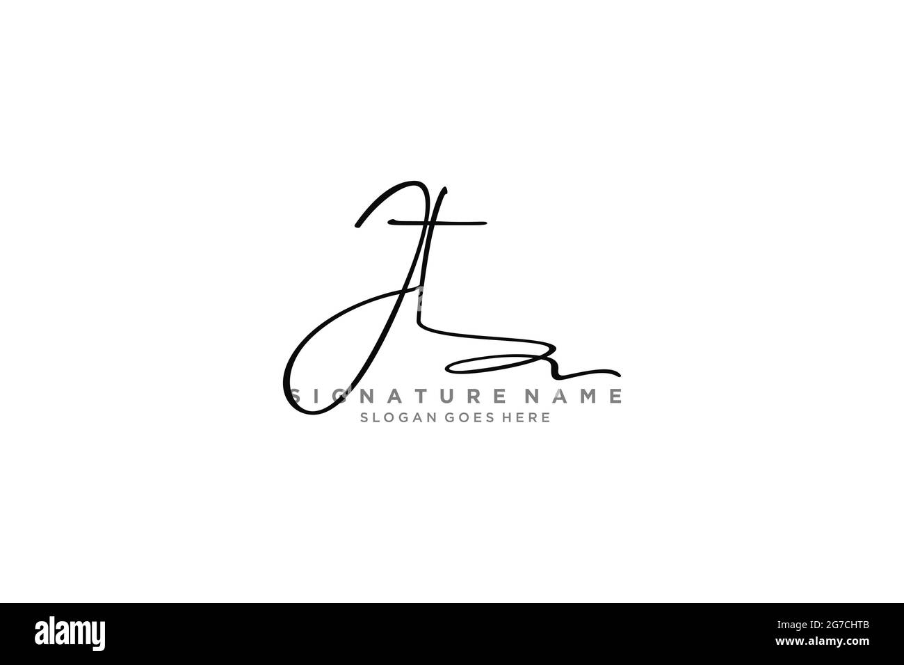 JT lettre Signature logo Template Design élégant logo signe symbole modèle icône vectorielle Illustration de Vecteur