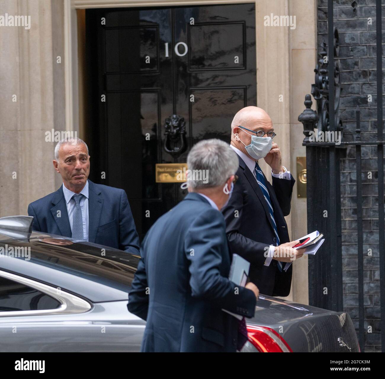 Londres, Royaume-Uni. 13 juillet 2021. Une délégation néo-zélandaise arrive au 10 Downing Street Londres UK crédit: Ian Davidson/Alay Live News Banque D'Images