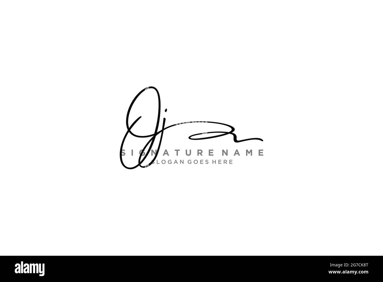 JO lettre Signature logo modèle design élégant logo symbole modèle symbole icône vectorielle Illustration de Vecteur