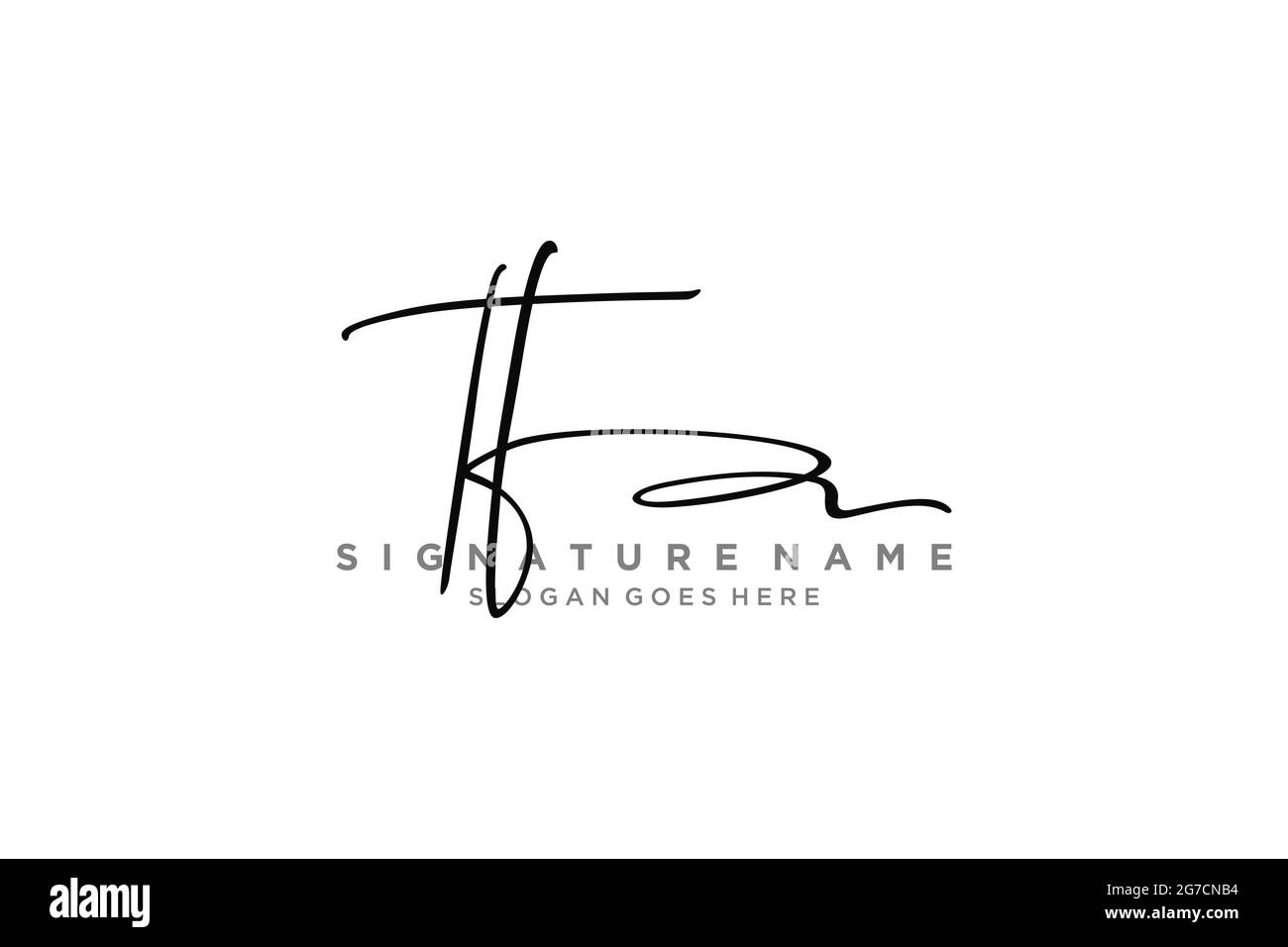 TF lettre Signature logo Template Design élégant logo signe symbole modèle icône vectorielle Illustration de Vecteur