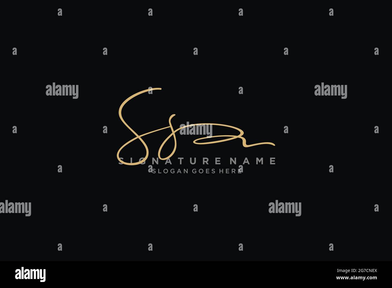 Lettre SS Signature logo Template Design élégant logo Sign symbole ...