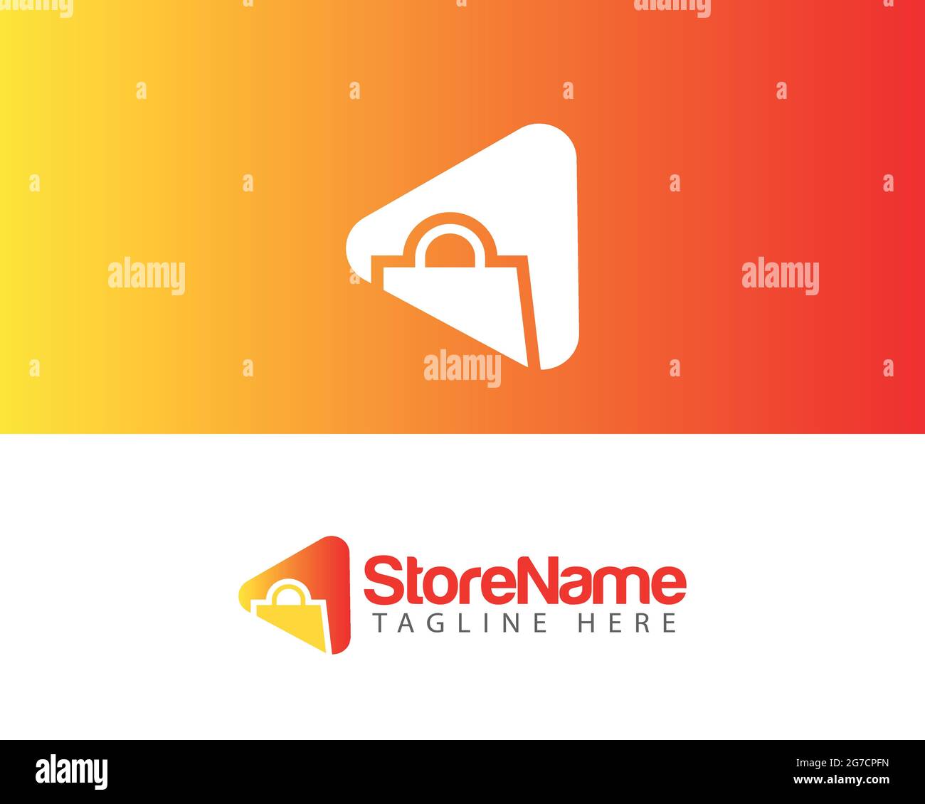 Play store cart Eye logo design panier le logo du magasin peut être utilisé comme signe, icône ou symbole, vecteur pleine couche et facile à modifier et à personnaliser la taille Illustration de Vecteur