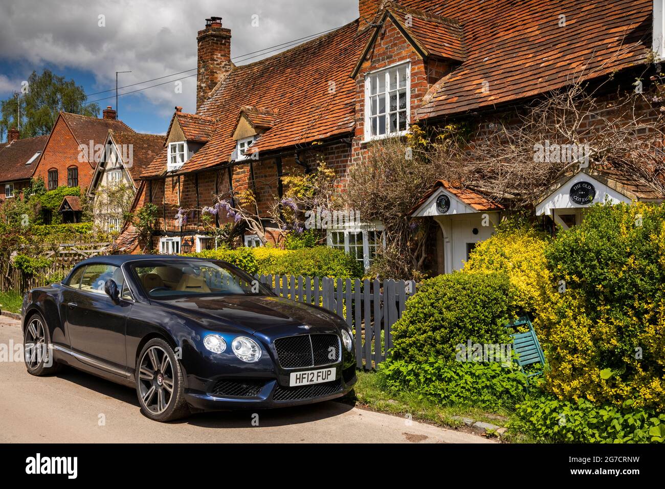 Royaume-Uni, Angleterre, Buckinghamshire, Hambleden Valley, Turville, Holloway Lane, Windmill Cottage, demeure du Vicaire de Dibley’s, Jim Trott Banque D'Images