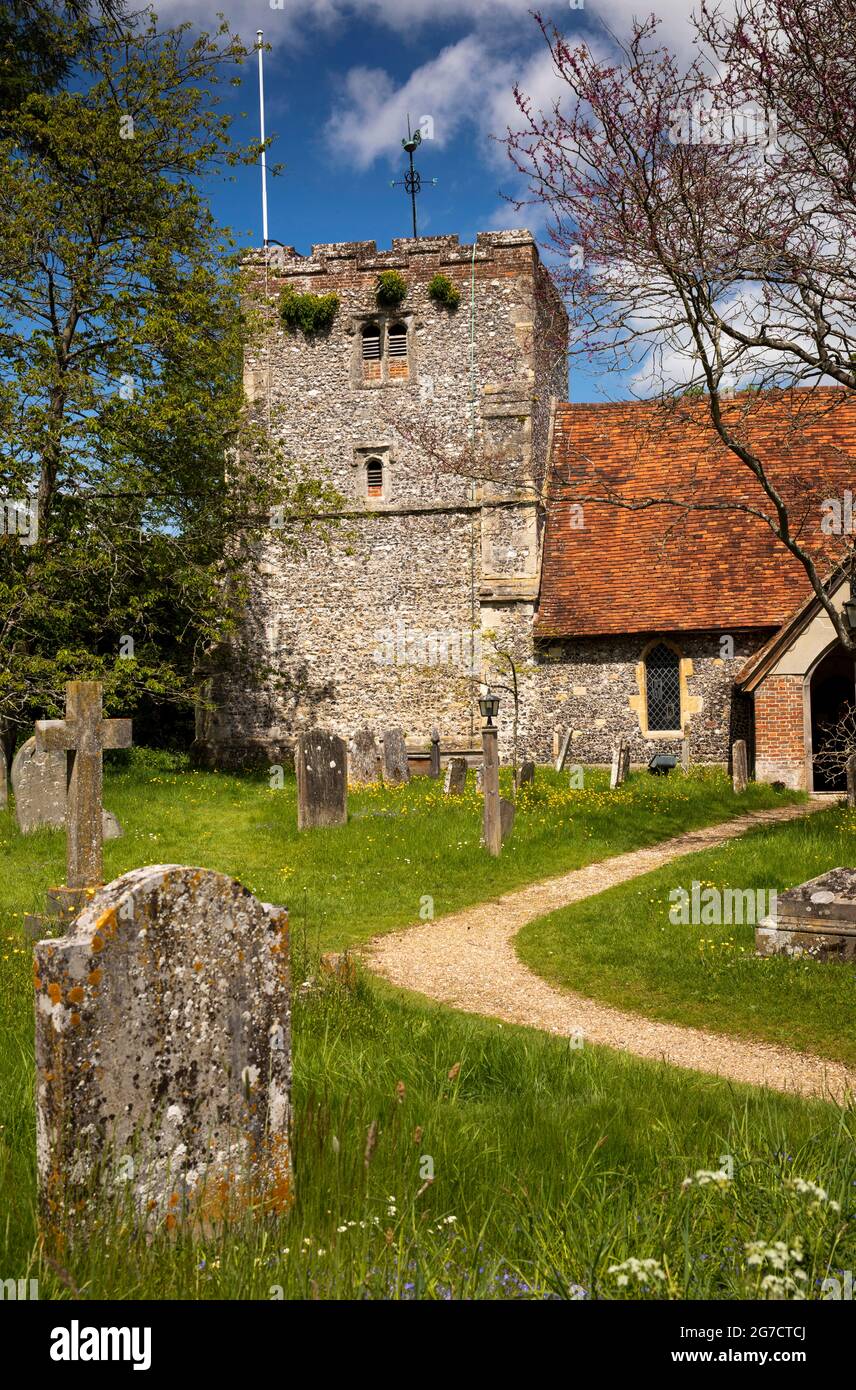 Royaume-Uni, Angleterre, Buckinghamshire, Hambleden Valley, Turville, Sainte Marie la Vierge, Eglise du Vicaire de Dibley Banque D'Images