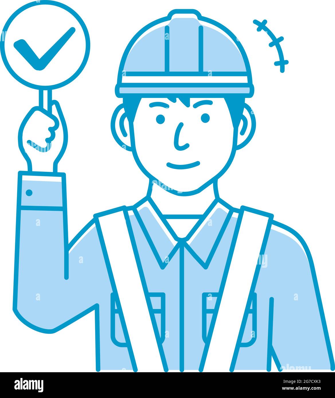 Collier bleu montrant l'illustration vectorielle de l'étiquette Illustration de Vecteur