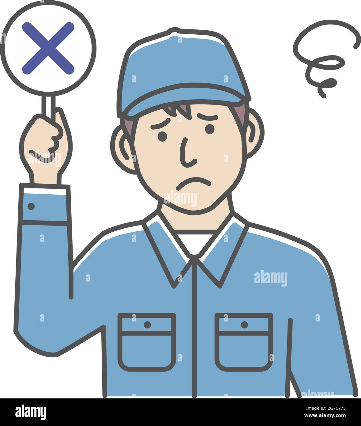 Collier bleu montrant l'illustration vectorielle de l'étiquette Illustration de Vecteur