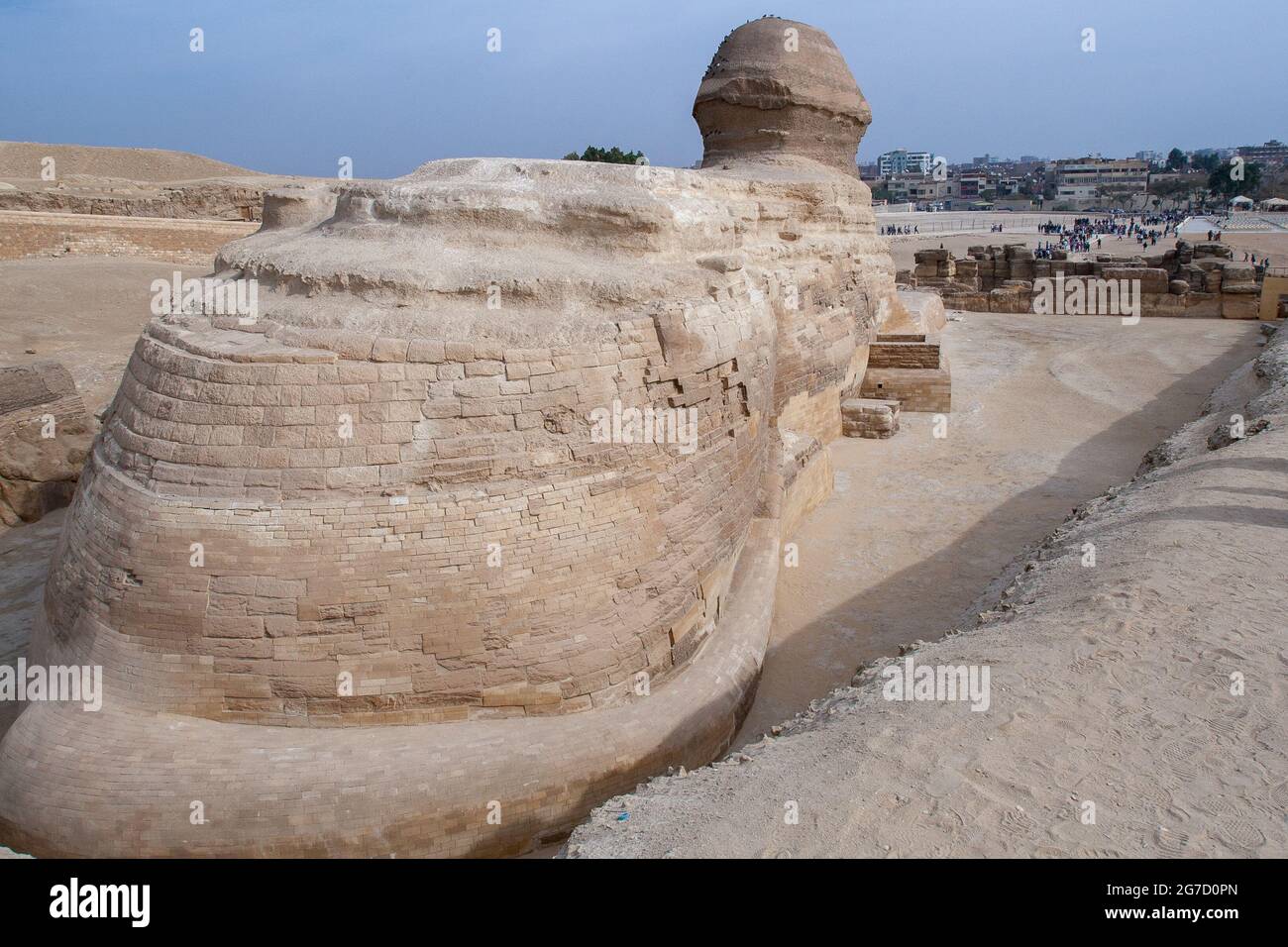 pyramides de sphynx et de Gizeh El Caire Égypte Banque D'Images