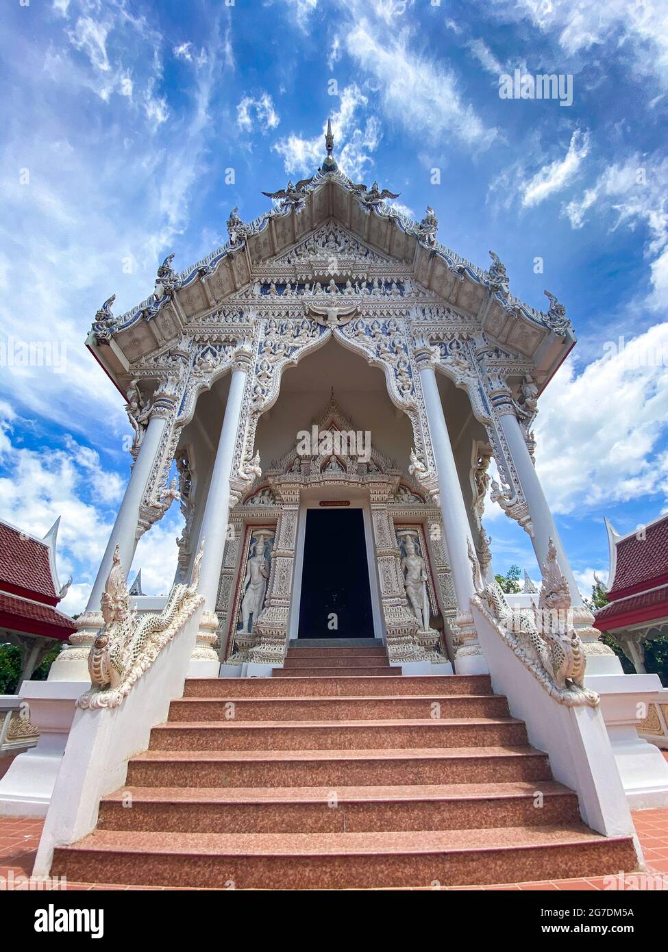 Temple Wat Thap Pho Thong à Ratchaburi, Thaïlande Banque D'Images