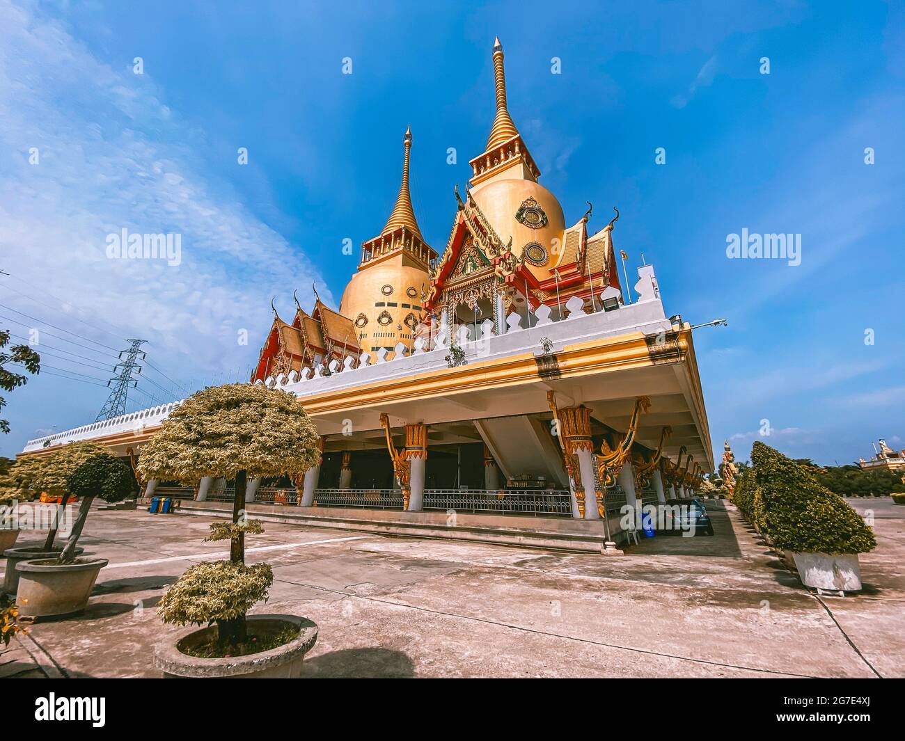 Wat Phrong Akat à Chachoengsao en Thaïlande Banque D'Images