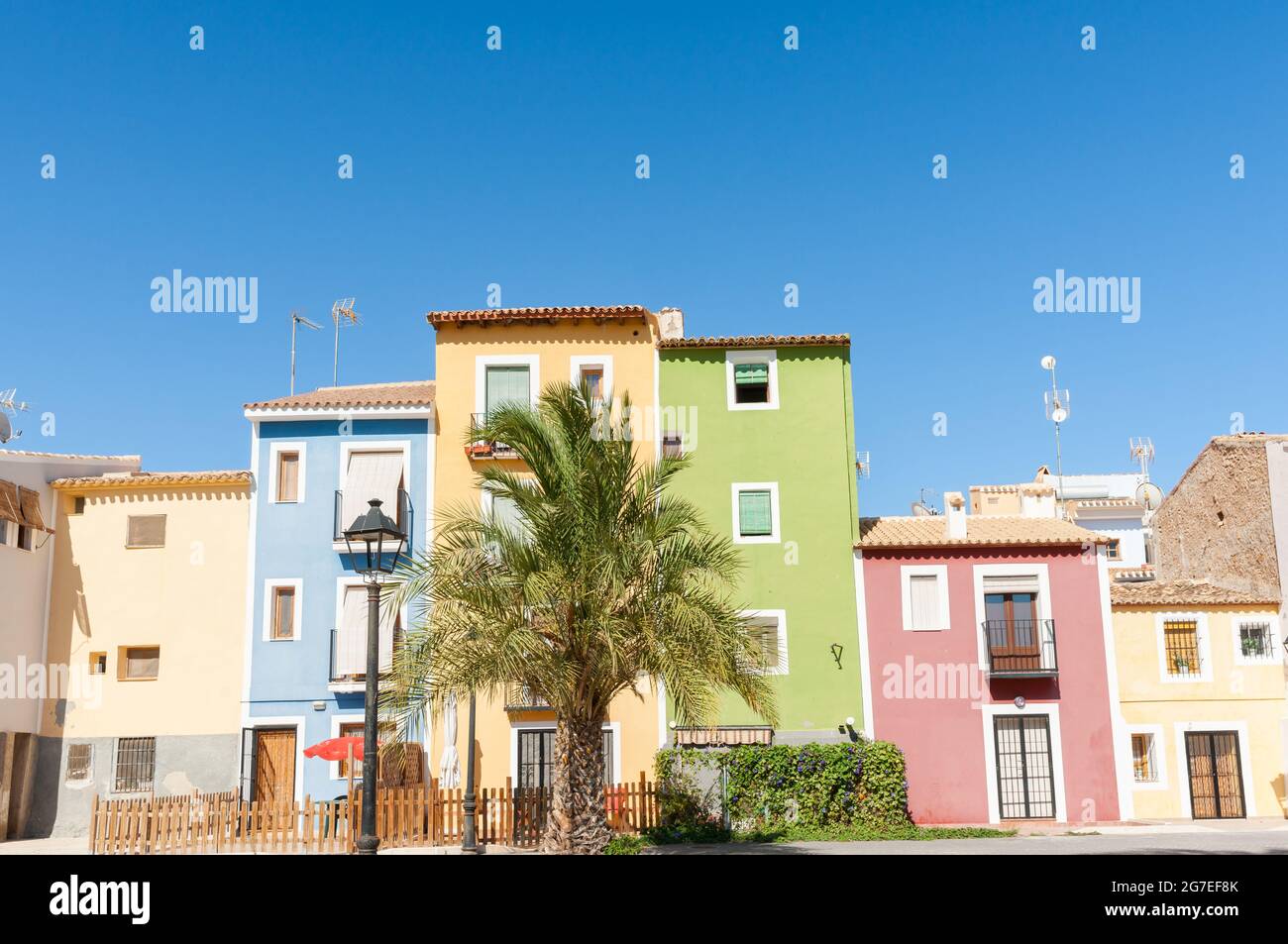 La Vila Joiosa, Alicante Espagne Banque D'Images