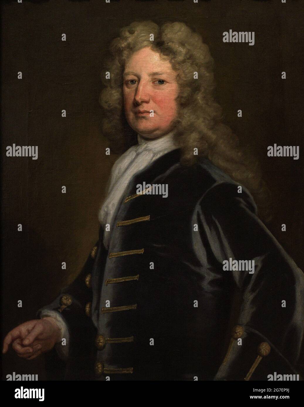 Thomas Wharton, 1er marquis de Wharton (1648-1715). Noble et politicien anglais. Portrait de Sir Godfrey Kneller (1646-1723). Huile sur toile (91,4 x 71,1 cm), 1715. Galerie nationale de portraits. Londres, Angleterre, Royaume-Uni. Banque D'Images