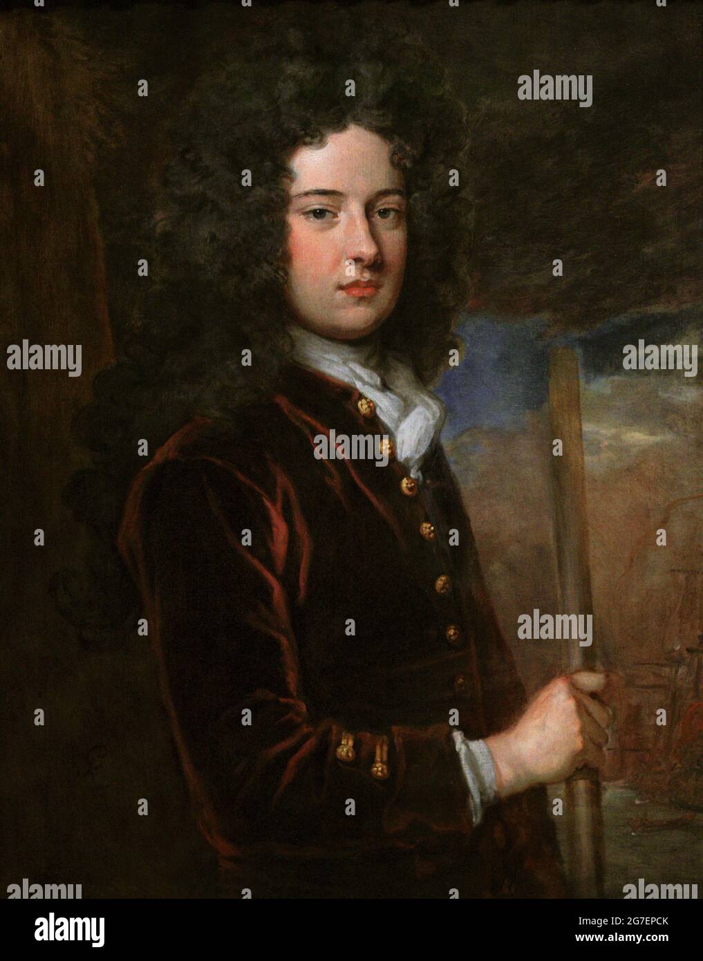 James Berkeley, 3e comte de Berkeley (1679-1736). Amiral. Portrait de Sir Godfrey Kneller (1646-1723). Huile sur toile (91,4 x 71,1 cm), env. 1710. Musée national du portrait. Londres, Angleterre, Royaume-Uni. Banque D'Images