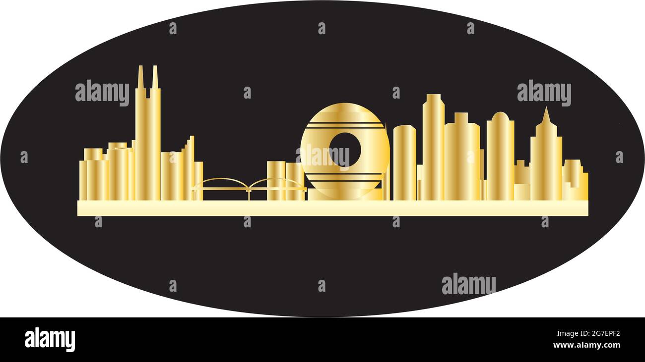 Guangzhou City skyline Illustration de Vecteur
