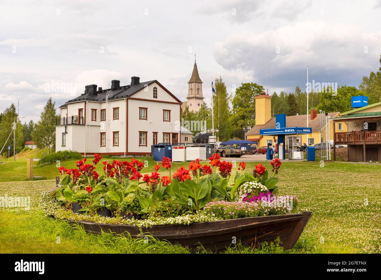 La plus petite ville de Finlande, Luhanka, ne compte que 700 habitants Banque D'Images