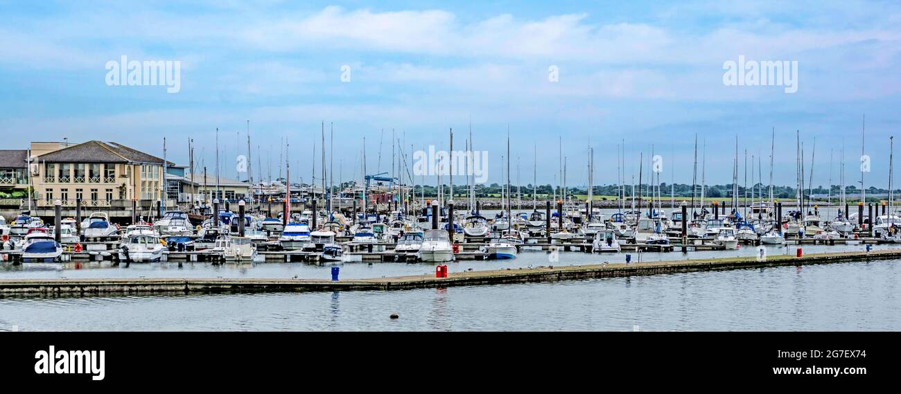 Le port de plaisance de Malahide, Dublin Nord, Irlande. Banque D'Images
