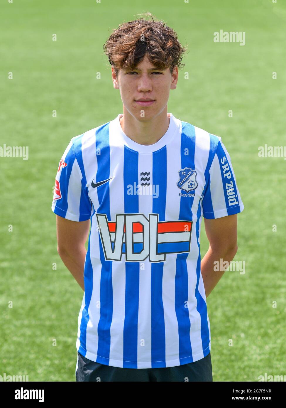 EINDHOVEN, PAYS-BAS - JUILLET 9 : Alex Smeins du FC Eindhoven lors d'une séance de presse du FC Eindhoven à Jan Louwers Stadion le 9 juillet 2021 à Eindhoven, pays-Bas. (Photo de Joris Verwijst/Orange Pictures) Banque D'Images