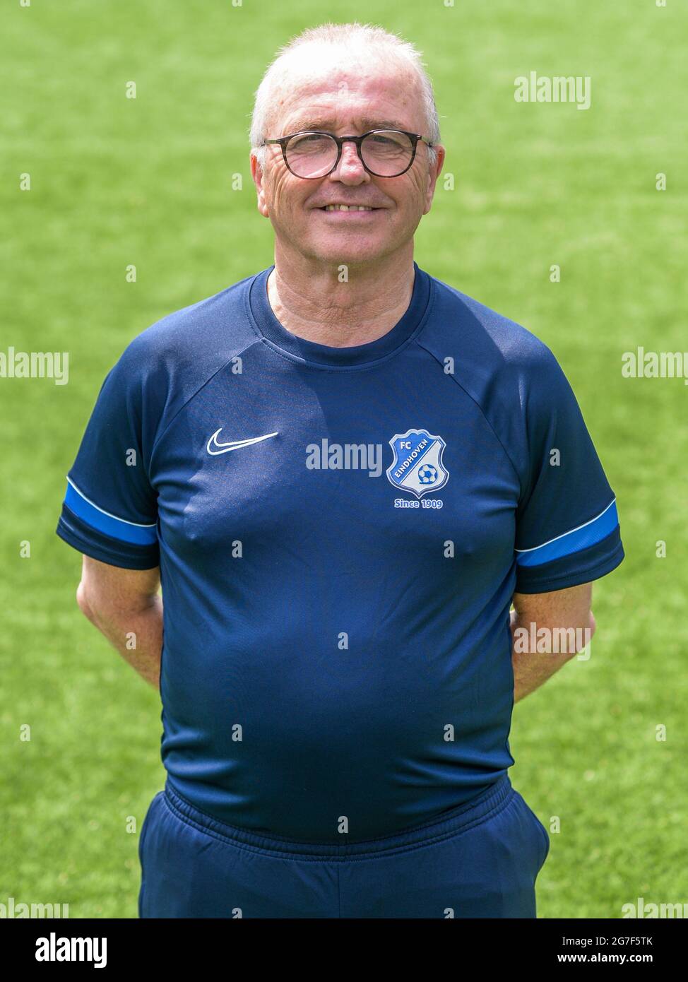 EINDHOVEN, PAYS-BAS - JUILLET 9 : Peter Kruizinga du FC Eindhoven lors d'une séance de presse du FC Eindhoven à Jan Louwers Stadion le 9 juillet 2021 à Eindhoven, pays-Bas. (Photo de Joris Verwijst/Orange Pictures) Banque D'Images