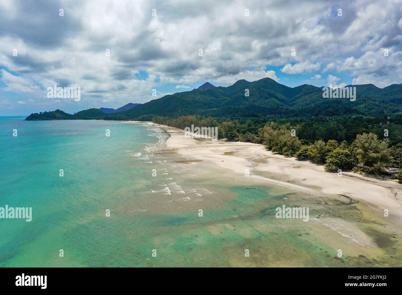 Klong Prao Beach à koh Chang, Tran, Thaïlande Banque D'Images