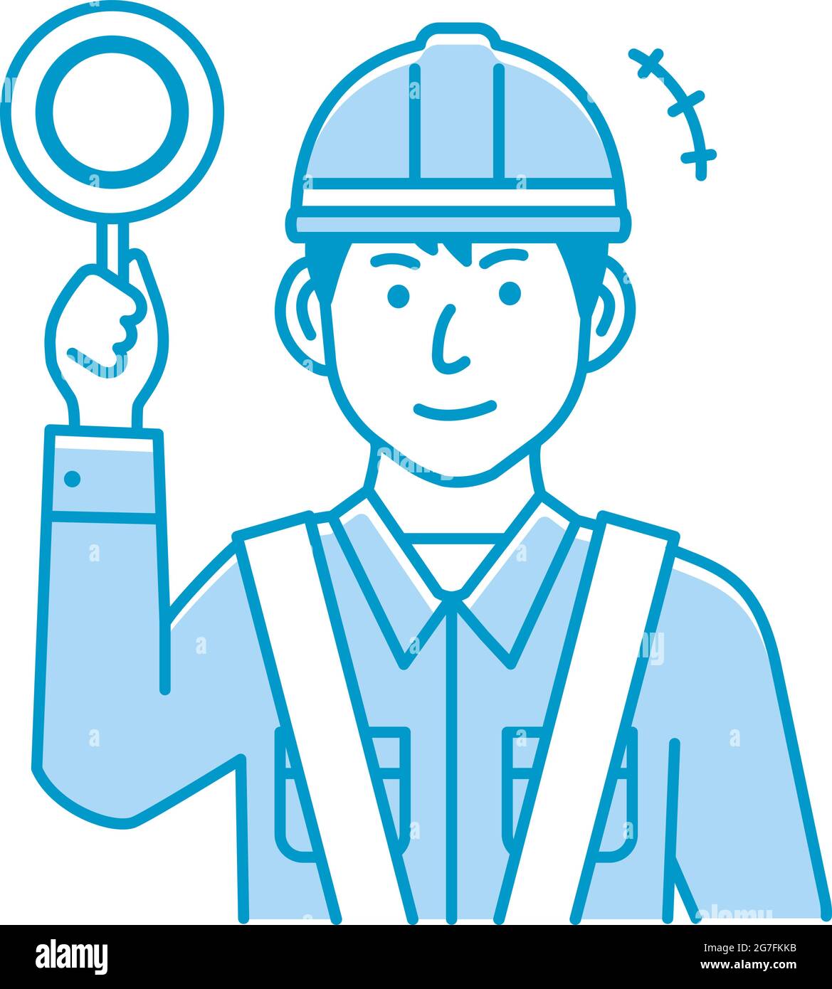 Collier bleu montrant l'illustration vectorielle de l'étiquette Illustration de Vecteur