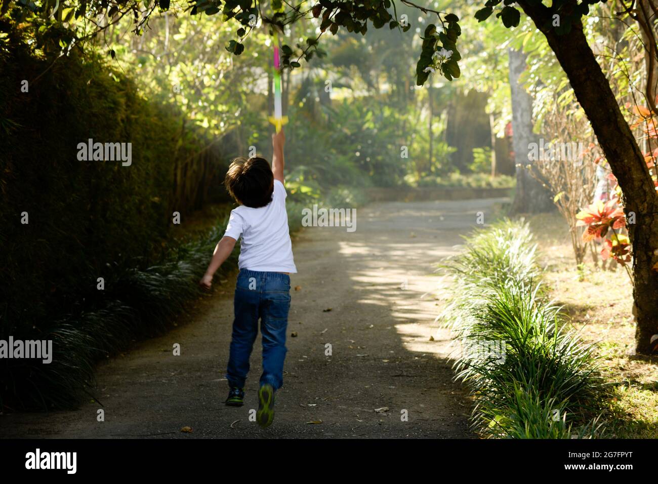 Enfant dans la nature Banque D'Images