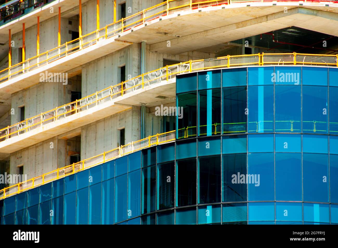 Construction d'immeubles de bureaux dans la ville Banque D'Images
