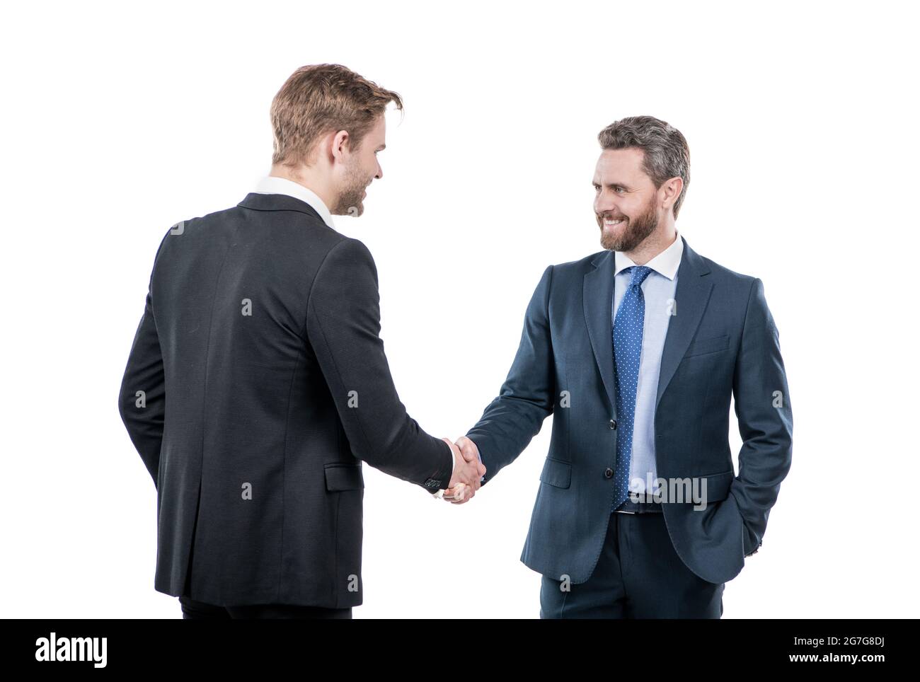 plaisir de traiter avec vous. partenaires après accord commercial. coopération et partenariat. Banque D'Images