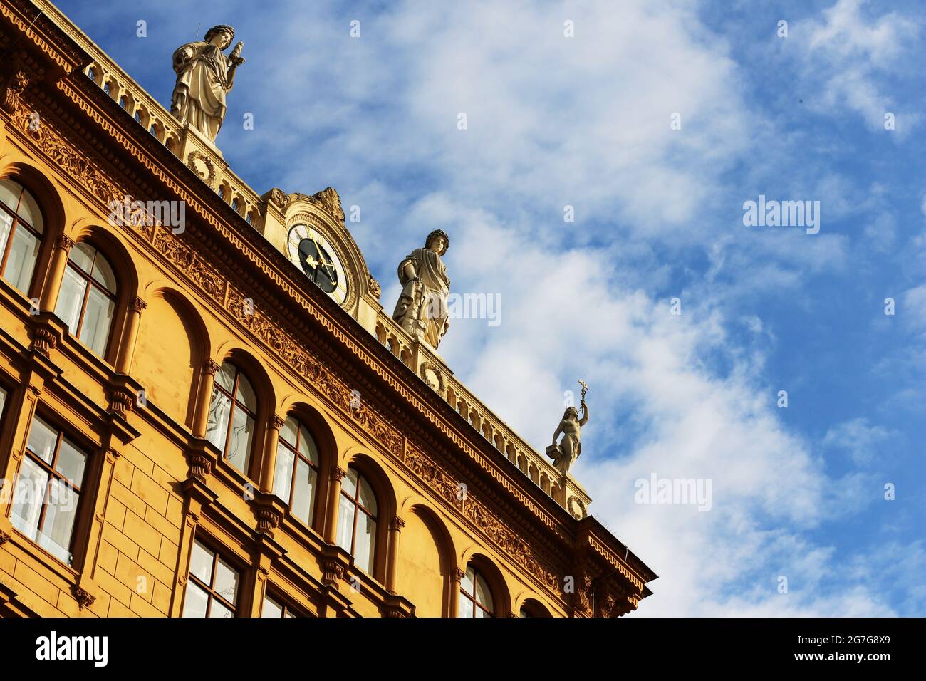 Architektur in der Innenstadt oder Altstadt von Wien Österreich Banque D'Images