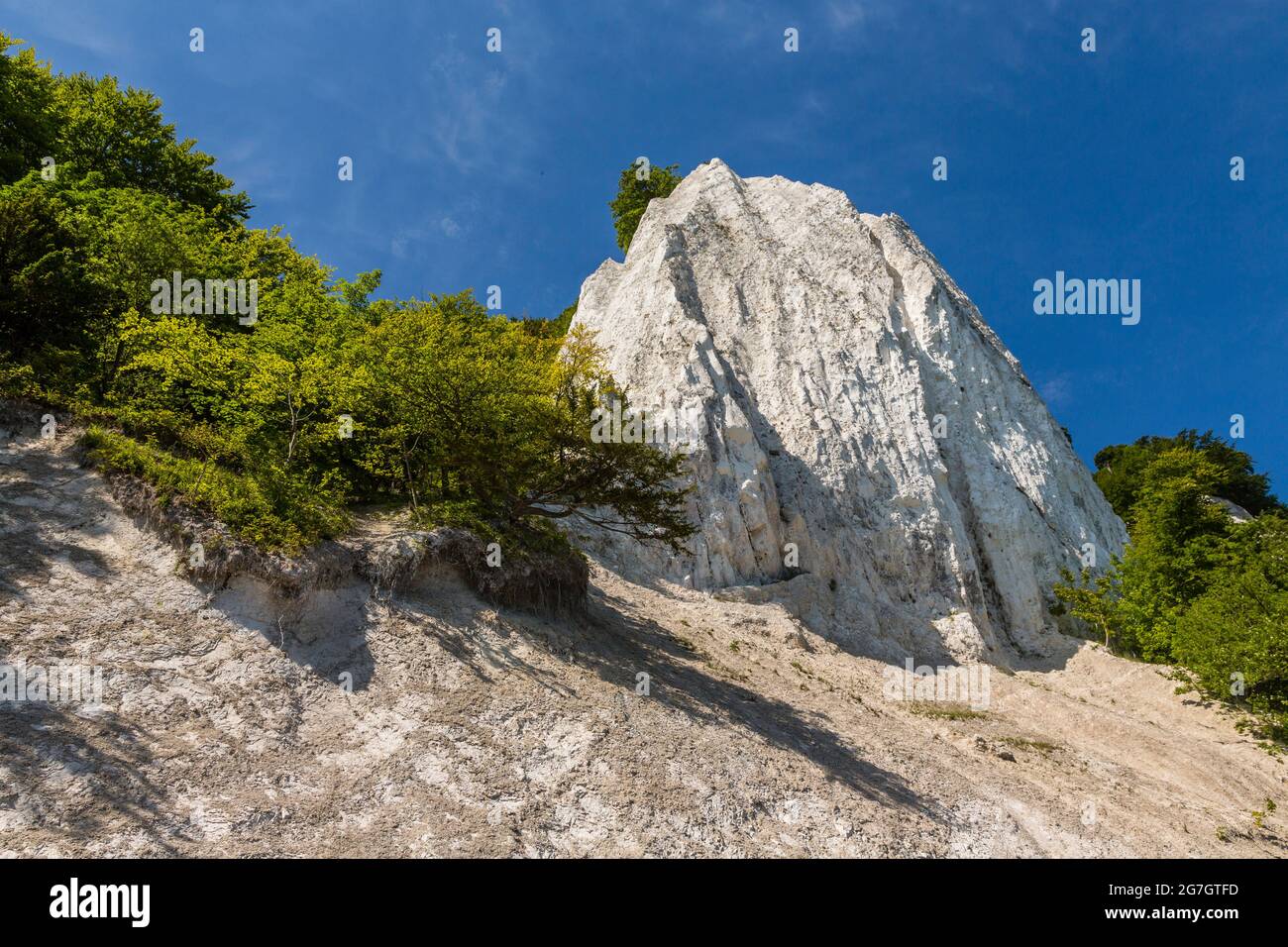 falaise de craie Koenigsstuhl sur Ruegen, Mecklembourg-Poméranie occidentale, Ruegen, parc national de Jasmund Banque D'Images