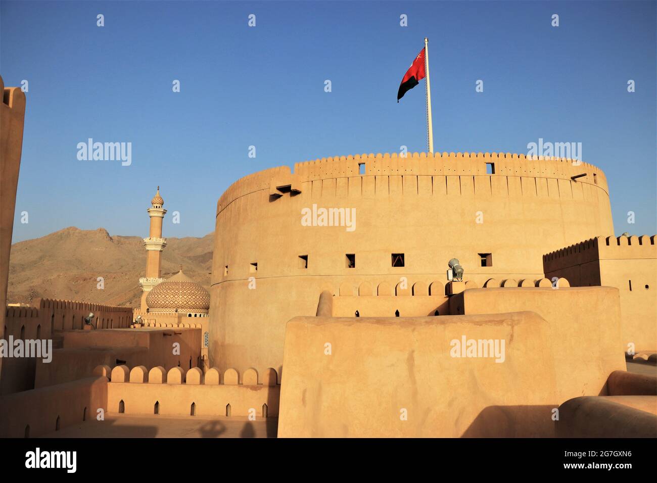 Fort Nizwa Nizwa, dans Oman Banque D'Images