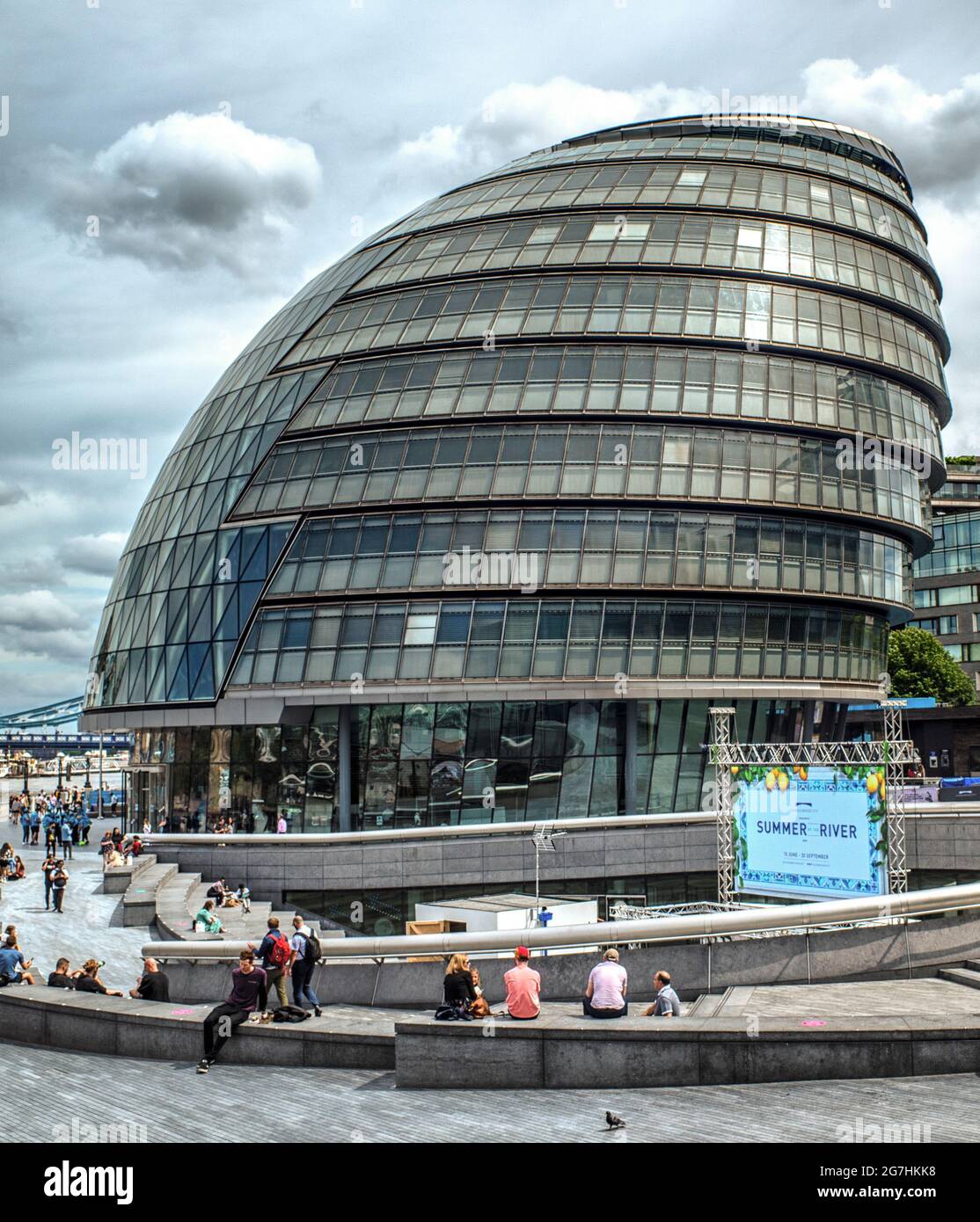 City Hall, le bâtiment de l'Autorité du Grand Londres sur Queens Walk sur la rive sud de la Tamise, près du London Bridge Banque D'Images
