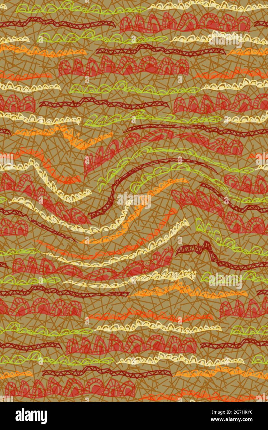 Tissu à imprimé africain, décoration ethnique faite à la main, motifs tribaux sans couture éléments géométriques. Vector texture, afro textile Ankara style de mode. Illustration de Vecteur