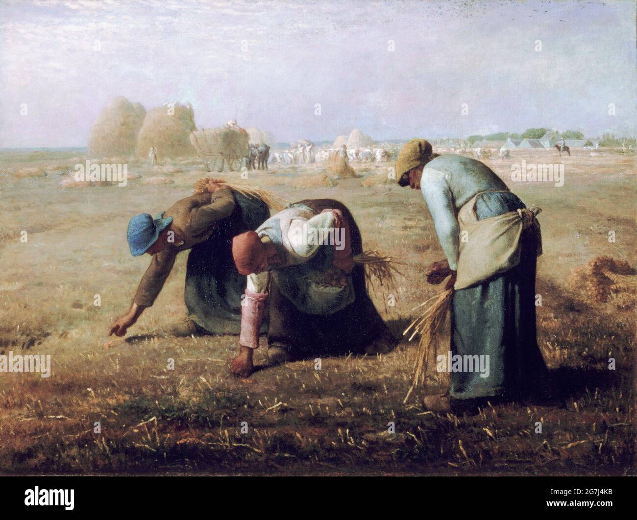 Gleaners par Jean-François Millet (1814-1875), huile sur toile, 1857 Banque D'Images