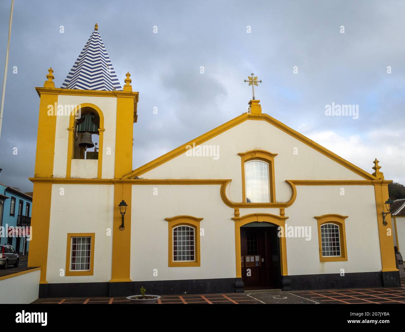 Igreja de Santa Bárbara, île de Terceira Banque D'Images
